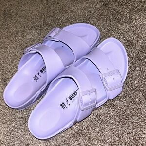 Purple birkenstock